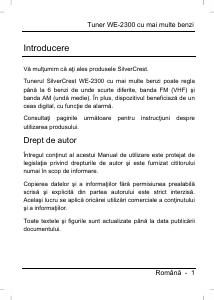 Manual SilverCrest IAN 57341 Radio