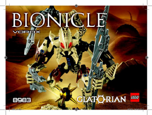 Manual Lego set 8983 Bionicle Vorox