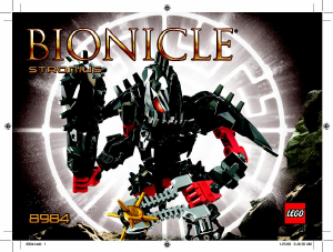 Priručnik Lego set 8984 Bionicle Stronius