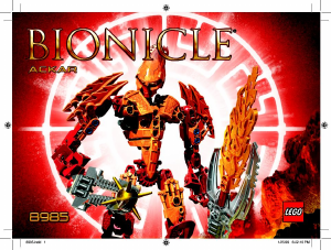 Priručnik Lego set 8985 Bionicle Ackar