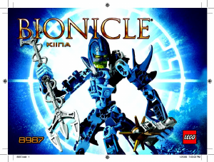 Manual Lego set 8987 Bionicle Kiina