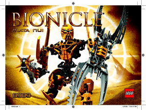 Käyttöohje Lego set 8989 Bionicle Mata Nui