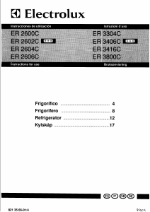Manuale Electrolux ER2606C Frigorifero