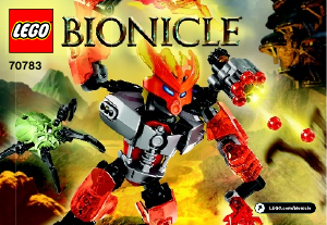 Manuale Lego set 70783 Bionicle Protettore del fuoco