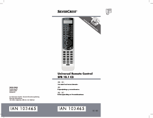 Brugsanvisning SilverCrest IAN 103465 Fjernbetjening