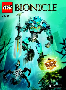 Brugsanvisning Lego set 70786 Bionicle Gali – Vandets mester
