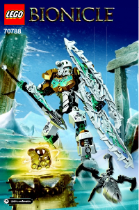Manual de uso Lego set 70788 Bionicle Kopaka – Maestro del hielo