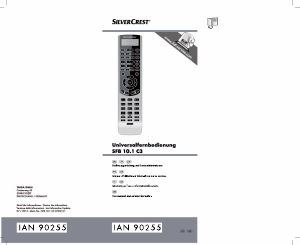 Manuale SilverCrest IAN 90255 Telecomando