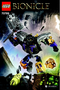 Mode d’emploi Lego set 70789 Bionicle Onua – Maître de la terre