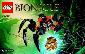 Manual de uso Lego set 70790 Bionicle Señor de las Arañas Calavera