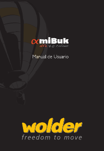 Manual de uso Wolder miBuk ALFA 7 Colour E-reader