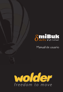 Manual de uso Wolder miBuk DELTA 7 Colour E-reader