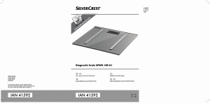 Käyttöohje SilverCrest IAN 41592 Henkilövaaka