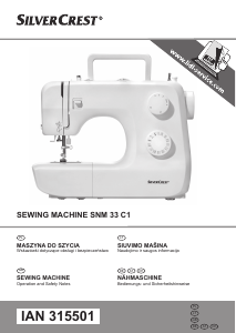 Instrukcja SilverCrest IAN 315501 Maszyna do szycia