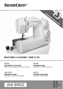Mode d’emploi SilverCrest IAN 89602 Machine à coudre