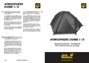 Manual Jack Wolfskin Atmosphere Dome I Tent