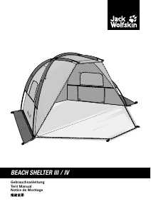 Manual Jack Wolfskin Beach Shelter III Tent