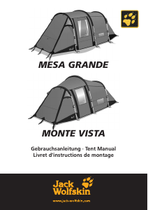 Mode d’emploi Jack Wolfskin Monte Vista Tente