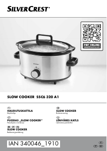 Bruksanvisning SilverCrest IAN 340046 Slow cooker