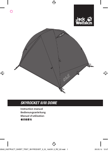 Bedienungsanleitung Jack Wolfskin Skyrocket III Dome Zelt