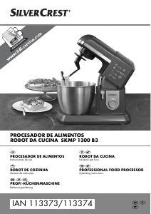 Manual SilverCrest IAN 113374 Batedeira com taça