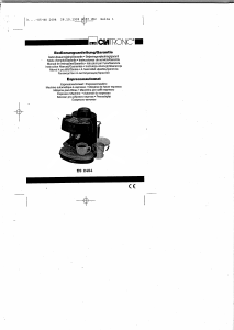 Bedienungsanleitung Clatronic ES 2494 Espressomaschine