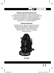 Handleiding Clatronic ES 2970 Espresso-apparaat