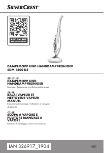 Manuale SilverCrest IAN 326917 Pulitore a vapore