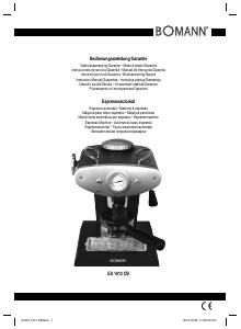 Manual de uso Bomann ES 1913 CB Máquina de café espresso