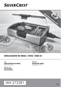 Manual SilverCrest IAN 273281 Grelhador de mesa