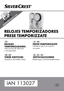 Manual de uso SilverCrest IAN 113027 Interruptor horario