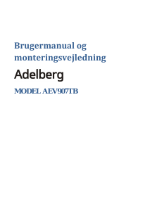 Manual Adelberg AEV907TB Cooker Hood
