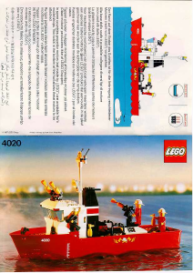 Mode d’emploi Lego set 4020 Boats Bateau du feu