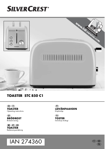 Käyttöohje SilverCrest IAN 274360 Paahdin