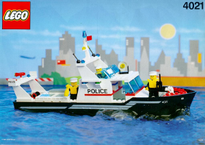Manuale Lego set 4021 Boats Barca polizia