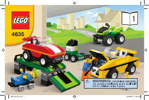 Handleiding Lego set 4635 Bricks and More Fun met voertuigen