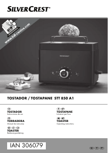 Manual SilverCrest IAN 306079 Toaster