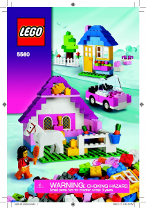 Handleiding Lego set 5560 Bricks and More Grote roze stenendoos