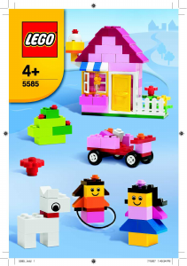 Handleiding Lego set 5585 Bricks and More Roze stenendoos