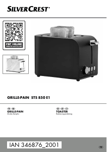Mode d’emploi SilverCrest IAN 346876 Grille pain