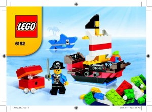 Bruksanvisning Lego set 6192 Bricks and More Piratbyggset