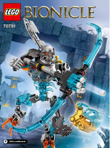 Manual de uso Lego set 70791 Bionicle Guerrero calavera