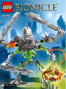 Bruksanvisning Lego set 70792 Bionicle Dödskallestrimlare
