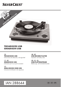 Manual de uso SilverCrest IAN 288644 Giradiscos