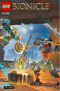 Manual de uso Lego set 70795 Bionicle Creador de máscaras vs. Triturador calavera
