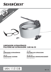 Manual de uso SilverCrest IAN 115158 Limpiador ultrasónico
