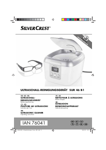 Manuale SilverCrest IAN 76041 Lavatrice a ultrasuoni