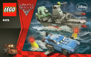 Bedienungsanleitung Lego set 8426 Cars Flucht auf dem Wasser