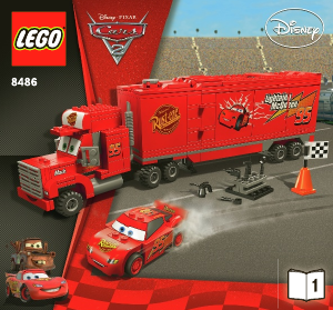 Manual de uso Lego set 8486 Cars El camión Mack