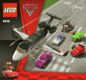 Bedienungsanleitung Lego set 8638 Cars Jagd nach dem Agenten-Jet
